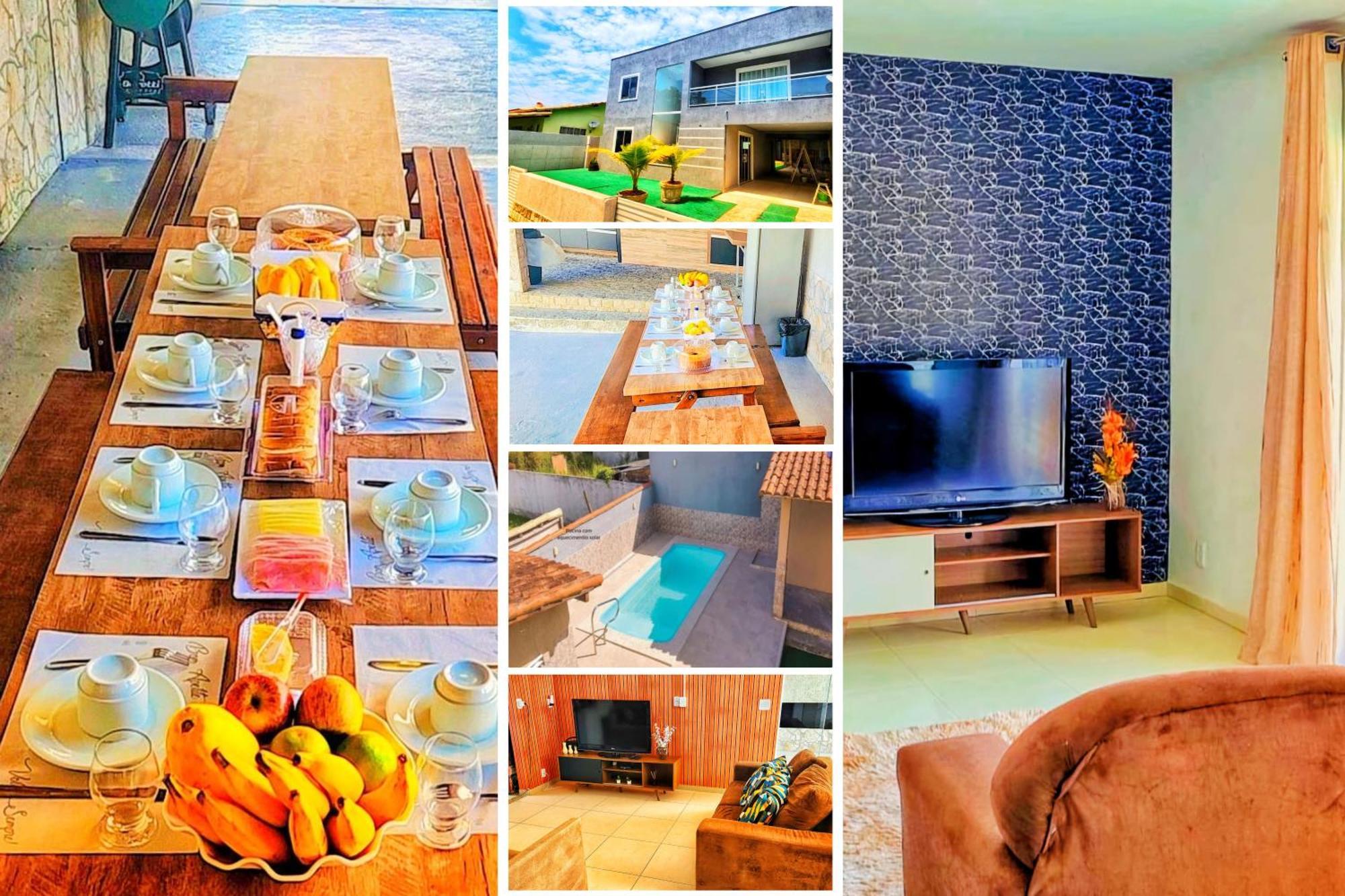 Refugio Tropical Casa De Praia Com Piscina Aquecida E 4 Suites E Garagem 3 Carros, 800 Mtrs Da Praia Internet 700 Mbps, Condominio Privado Com Pista De Skate , Quadra De Futevolei , Campos E Quadras De Futebol! Cabo Frio Eksteriør bilde